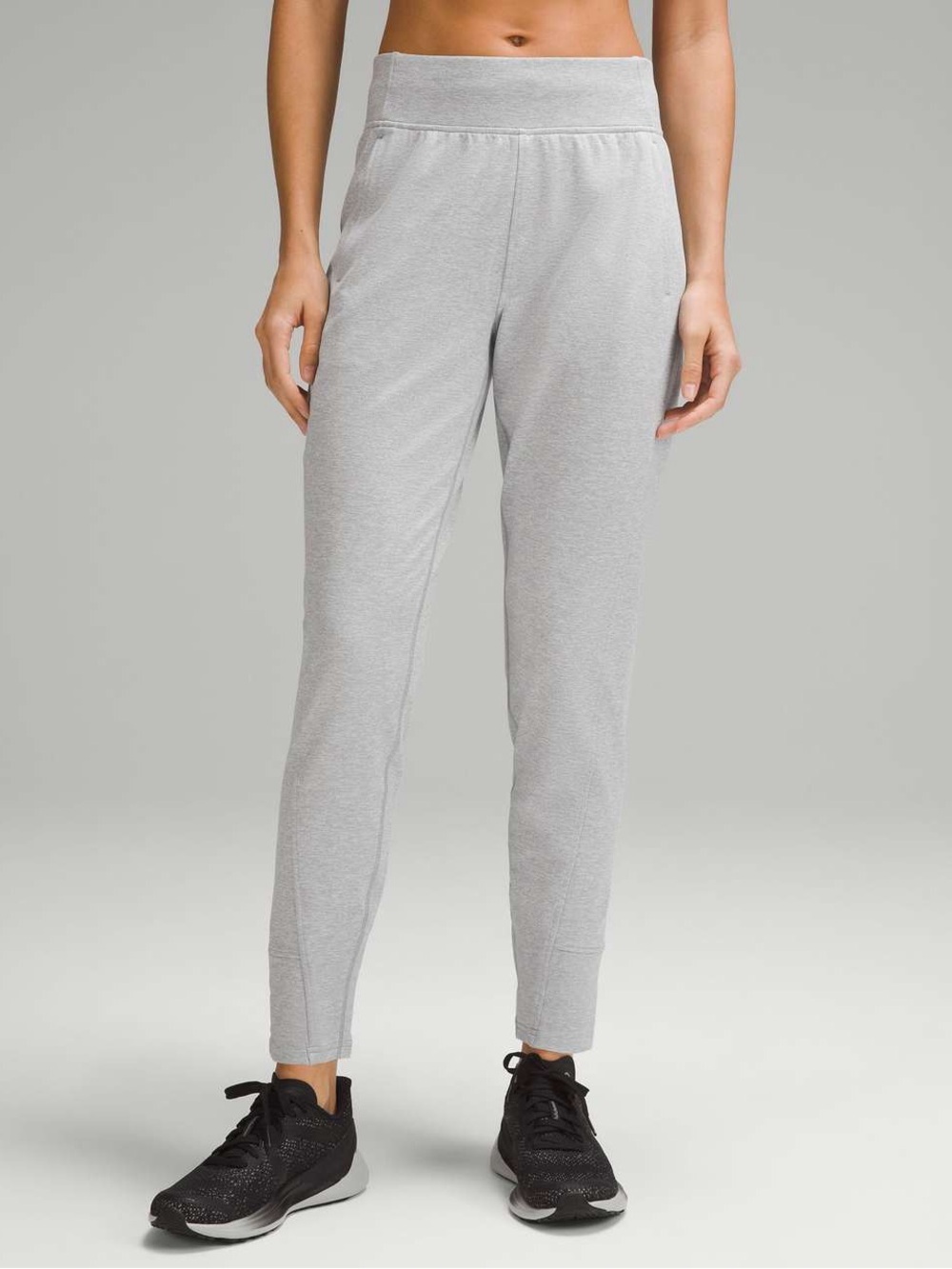 Lululemon Its Rulu Run Fleece High-Rise Jogger Full Length Pants Heathered Grey
